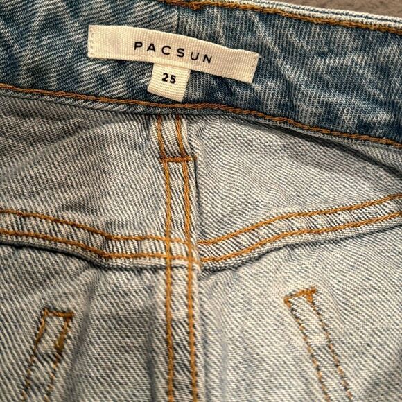 Pacsun Denim Mini Skirt Size 25 - Picture 4 of 7